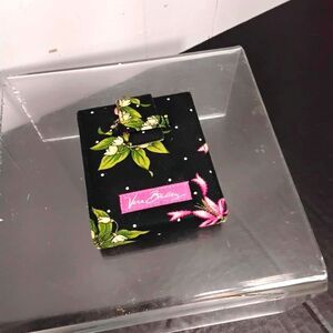 Vera Bradley New Hope Black & Pink Compact Travel Clock